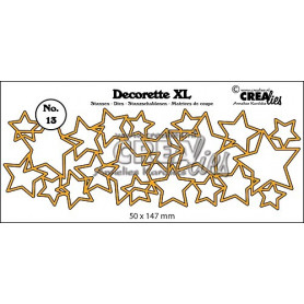 Die Decorette XL 13 Interlocking stars - Crealies