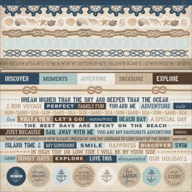 Cardstock Stickers High Tide 30x30 - Kaisercraft