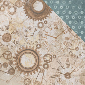 Papier 30x30 Gears & Cogs 1f – Collection Factory 42 Kaisercraft