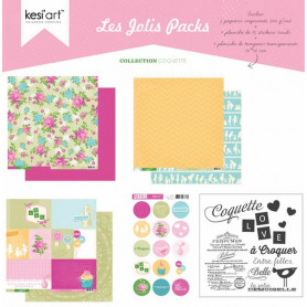 Joli pack Coquette – kit de scrapbooking – Kesi’art