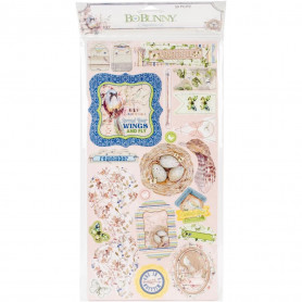 Chipboards Serendipity 50pc - Bo Bunny