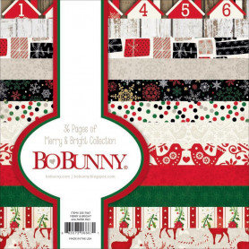 Set de papier 15x15 Merry & Bright 36f – Bo Bunny 