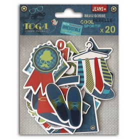 Chipboards en carton 100% Masculin 20 pc - Toga