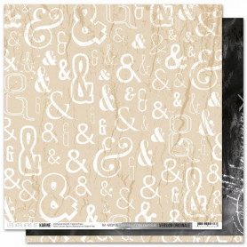 Papier 30x30 Esperluettes en folie 1f - Version Originale - Les ateliers de Karine