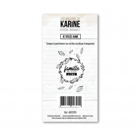 Tampon Je vous aime - Version Originale - Les ateliers de Karine