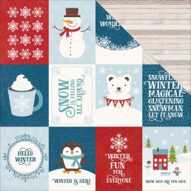 Papier 30x30 3x4 Journaling Cards 1f - I Love Winter - Echo Park