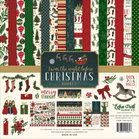 Set de papier 30x30 'Twas The Night Before Christmas vol.2 12f - Echo Park