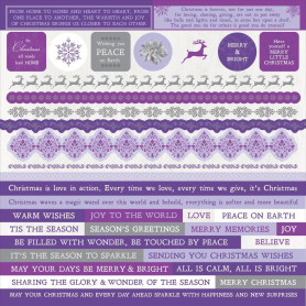 Cardstock Stickers Christmas Jewel 30x30 - Kaisercraft