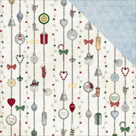 Papier 30x30 Silver Bells 1f collection 'Tis The Season Bo Bunny