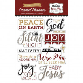 Embellissements epoxy Wise Men Still seek Him - Echo Park Enamel Phrases