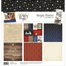 Set de papier 30x30 O Holy Night 6f - Simple Stories