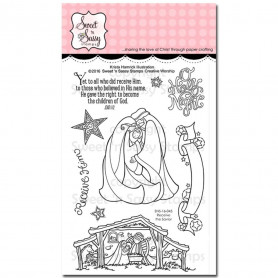 Tampons Receive the Savior - Sweet 'n Sassy Creative Worship Clear Stamps