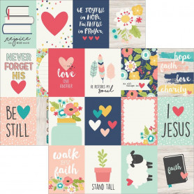 Papier 30x30 3x4 Journaling Card Elements 1f – Simple Stories Faith