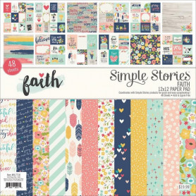 Set de papier 30x30 Faith 48f - Simple Stories Kit