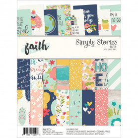 Set de papier A5 Faith 24f - Simple Stories