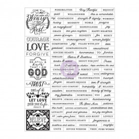 Stickers Love Faith Scrap 105 pc - Prima Marketing