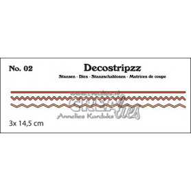 Decostripzz dies no. 02 Zig Zag - Crealies