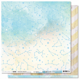 Papier 30x30 A la belle étoile 1f - Douceur Hivernale - Les ateliers de Karine