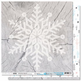 Papier 30x30 Flocon XXL 1f - Douceur Hivernale - Les ateliers de Karine
