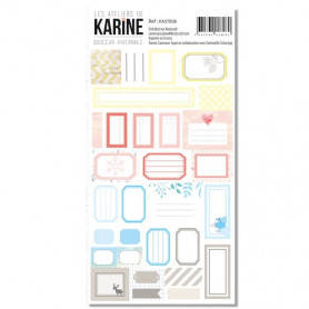 Stickers Etiquettes Douceur Hivernale - Les ateliers de Karine