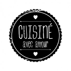 Tampon bois Cuisiné avec amour – Woodies Artemio 
