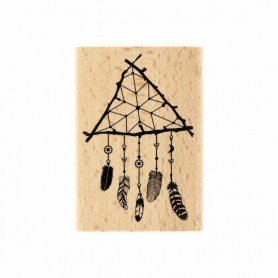 Tampon bois Attrape rêve nature - Gypsy Forest - Florilèges Design