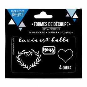 Dies Coeur à feuillages 4p – Florilèges Design