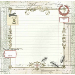 Papier 30x30 Cabinet de Curiosités 05 - 1f - Toga