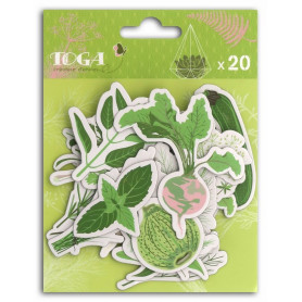 Chipboards en carton Oh my Green 20 pc - Toga