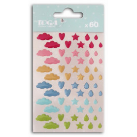 Embellissements epoxy 60 pc Léonard et Joséphine - Toga