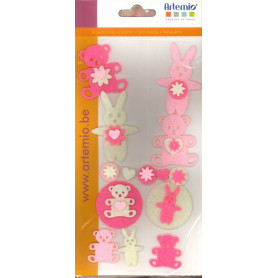 Ourson en Feutrine Girl 14 pièces – Artemio