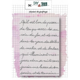 Classeur de gaufrage A6 Petit message – Diy & Cie