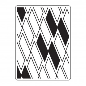 Classeur de gaufrage A6 Rectangles – Darice – Embossing folder Multi lines