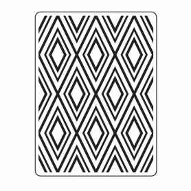 Classeur de gaufrage A6 Fond Diamant – Darice – Embossing folder Diamond Background