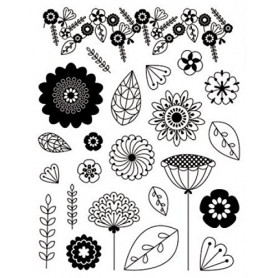 Tampons Fleurs et feuilles Artemio
