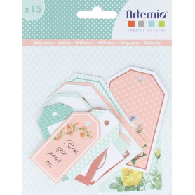 Etiquettes Secret Garden 15 pcs – Artémio