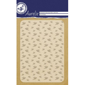 Classeur de gaufrage A6 Oiseaux – Aurelie – Embossing folder Flock of Birds