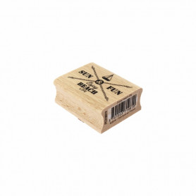Tampon bois Enjoy Beach Life - Bord de mer - Florilèges Design