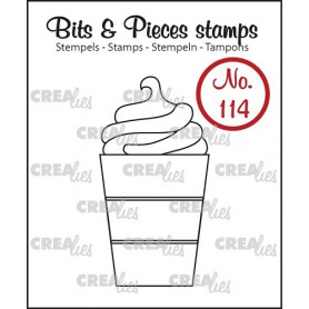 Tampon Hot chocolate cup – Bits and Pieces no 114 - Crealies