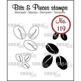 Tampons Coffee beans 4 pc – Bits and Pieces no 119 - Crealies