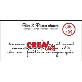 Tampon Old handwriting 3 lines – Bits and Pieces no 133 - Crealies