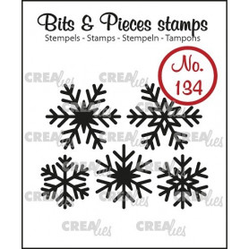 Tampon 5 Snowflake Solid – Bits and Pieces no 134 - Crealies