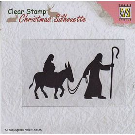 Tampon Christmas Silhouette Nativité - Nellie Snellen
