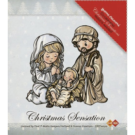 Tampon Jésus Marie et Joseph - Christmas Sensation - Yvonne Creations - Clearstamps