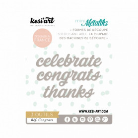 Dies métaliks Congrats - Kesi'art