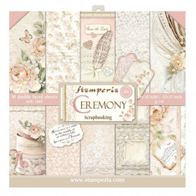Set de papier 30x30 Ceremony 10 feuilles - Stamperia