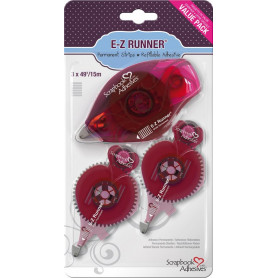Roulant-collant permanent 15 m avec 2 recharges E-Z Runner – 3L