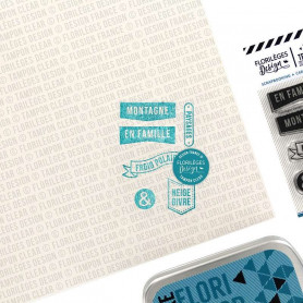 Tampons Paysages et montagnes - collection Les joies de l'hiver - Florilèges Design