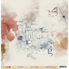 Papier 30x30 Il est temps 3 - 1 feuille - Lorelaï Design