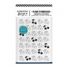 Classeur de gaufrage A6 Tapis de cerises - Oh Cherry – Florilèges Design – Embossing folder